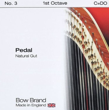 Струна для педальной арфы Bow Brand Pedal Natural Gut 1st C No.3