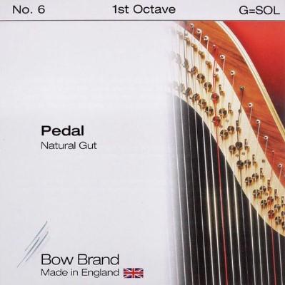 Струна для педальной арфы Bow Brand Pedal Natural Gut 1st G No.6