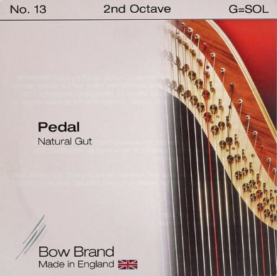 Струна для педальной арфы Bow Brand Pedal Nat. Gut 2nd G No.13