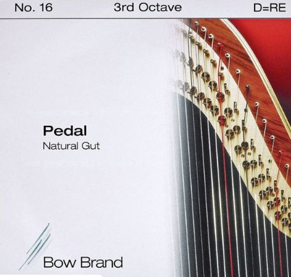 Струна для педальной арфы Bow Brand Pedal Natural Gut 3rd D No.16