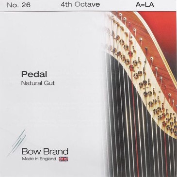 Струна для педальной арфы Bow Brand Pedal Natural Gut 4th A No.26