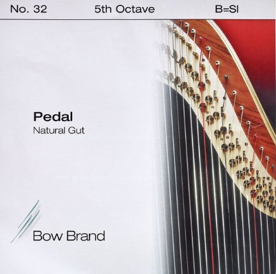 Струна для педальной арфы Bow Brand Pedal Natural Gut 5th B No.32