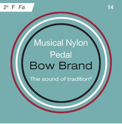 Струна для педальной арфы Bow Brand Pedal Artist Nylon 2nd F No.14