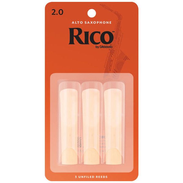 DAddario Woodwinds Rico Alto Sax 2.0 - 3-Pack