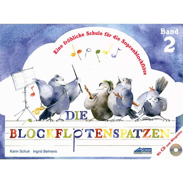 Schuh Verlag Die Blockflötenspatzen 2 + CD
