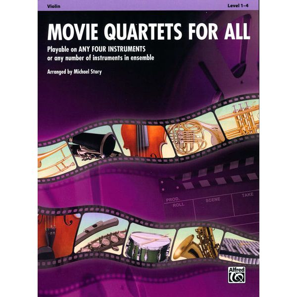 Alfred Music Publishing Movie Quartets for All Violin