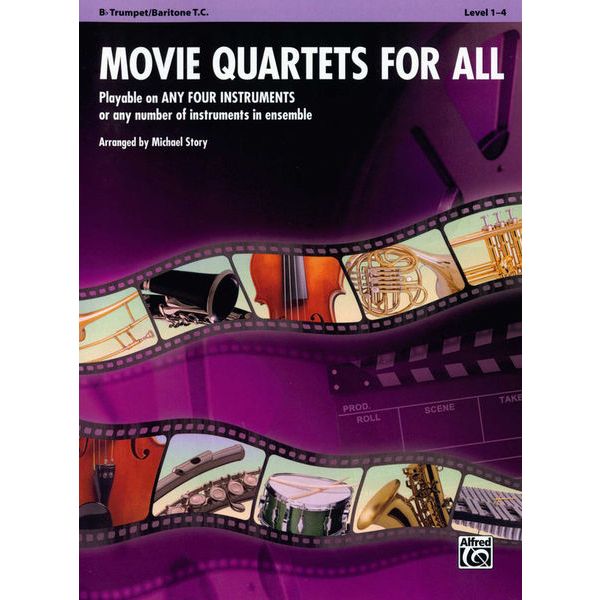 Alfred Music Publishing Movie Quartets for All Trump.