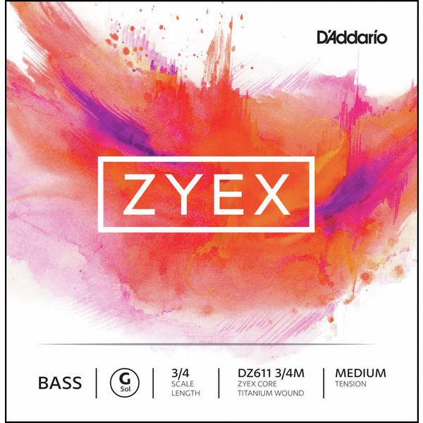 Daddario DZ611-3/4M Zyex Bass G med.