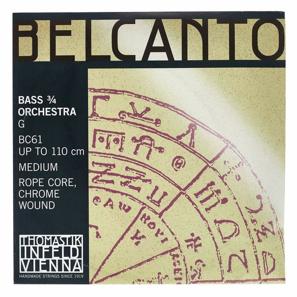 Thomastik BC61 Belcanto G Bass 3/4