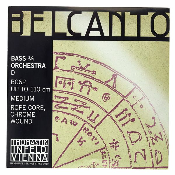 Thomastik BC62 Belcanto D Bass 3/4