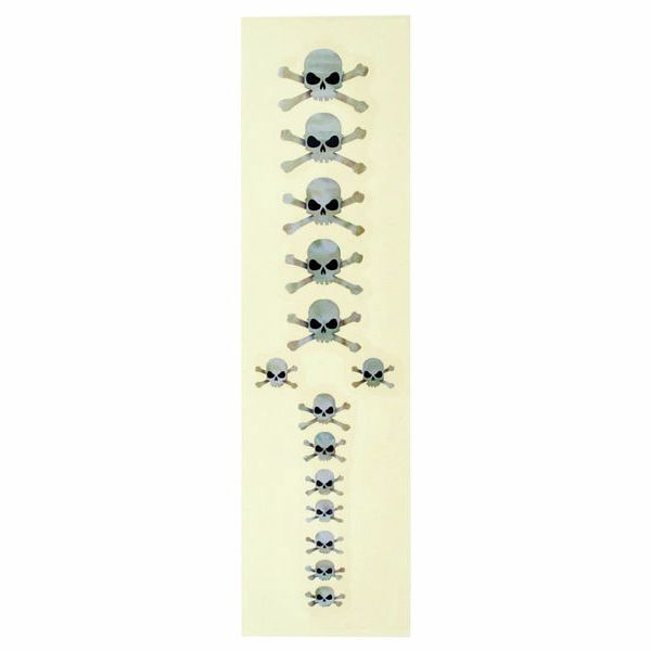 Jockomo Skull Sticker White Pearl