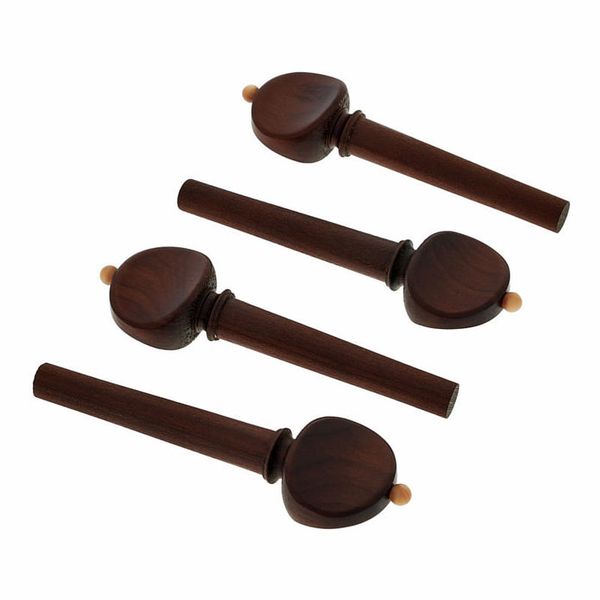 Berdani Violin Pegs Dark Boxwood FR/WH
