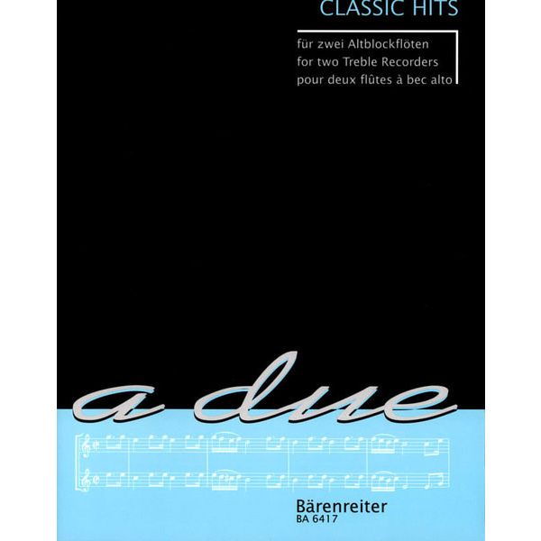 Bärenreiter Classic Hits 2 Altblockflöten