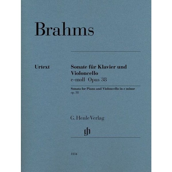 Henle Verlag Brahms Cellosonate op. 38