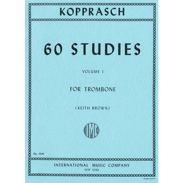 International Music Company Kopprasch 60 Studies 1 Tromb