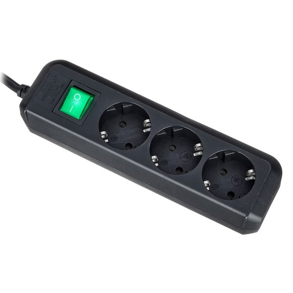 Brennenstuhl Eco-L 3 Way Split Sw 3m BK