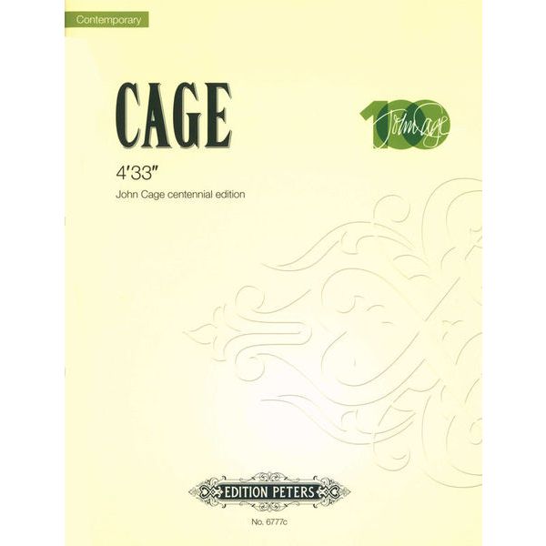Edition Peters Cage 4'33''