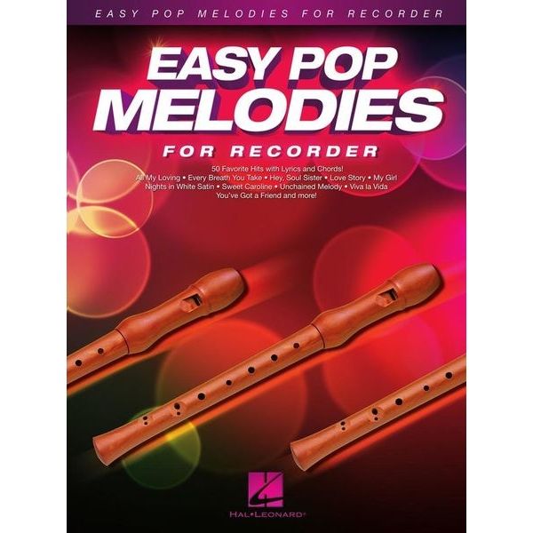 Hal Leonard Easy Pop Melodies Recorder