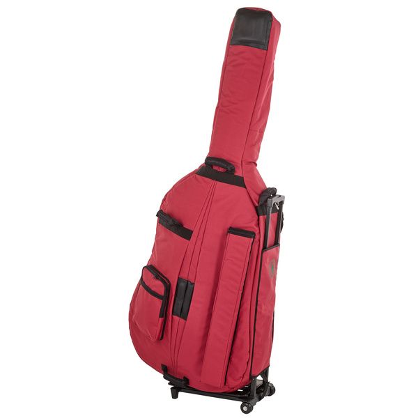Petz Double Bass Bag w Trolley 3/4