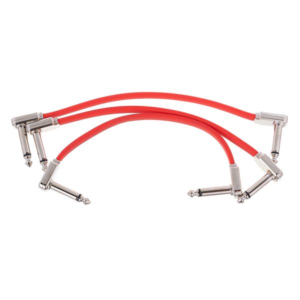 Ernie Ball Red Flex Ribbon Patch Cable 6