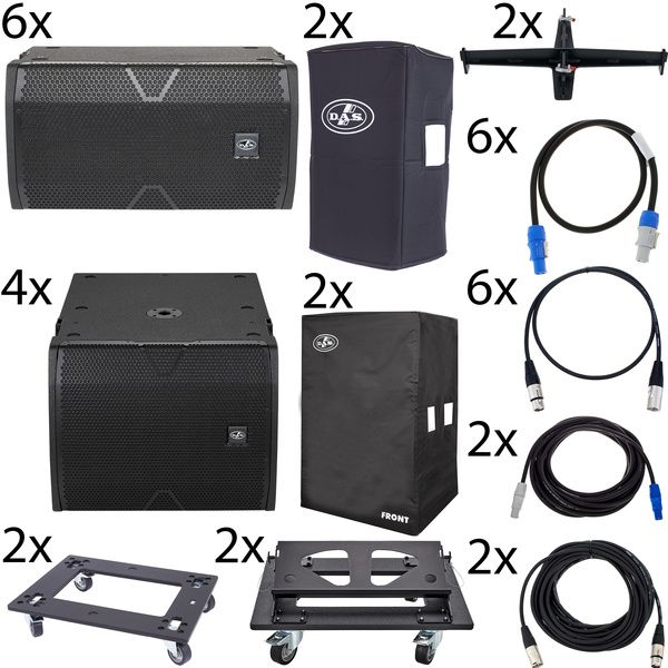DAS Audio Vantec 6x20A/4x118A Bundle