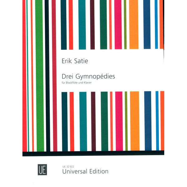 Universal Edition Satie 3 Gymnopédies Blockflöte