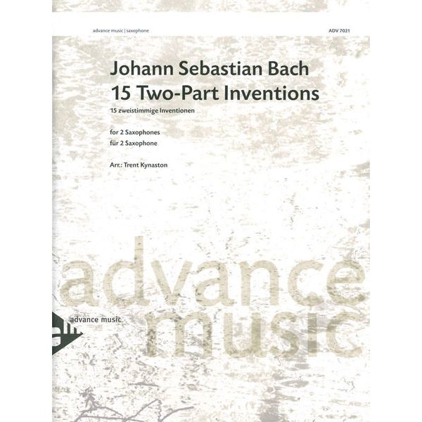Advance Music Bach 15 Inventionen Saxophone