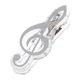 agifty Music Clip Violin Clef Silver