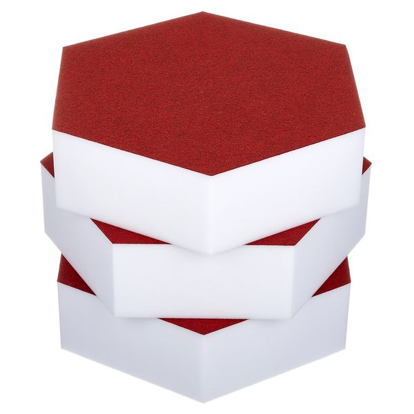 t.akustik Hexagon Melamine Bordeaux 75