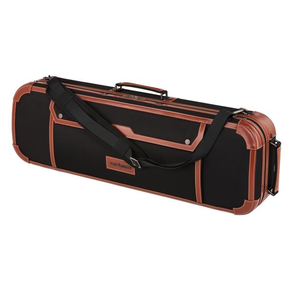 Roth & Junius Leather & Nylon Violin Case BK
