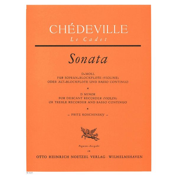 Heinrichshofen Verlag Chédeville Sonate Blockflöte