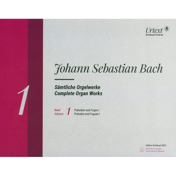 Breitkopf & Härtel Bach Sämtliche Orgelwerke 1