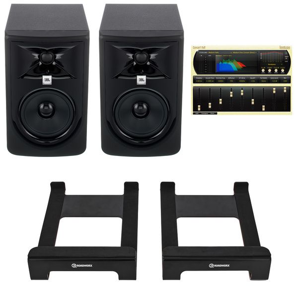 JBL 305P MKII Tilt Stand Bundle