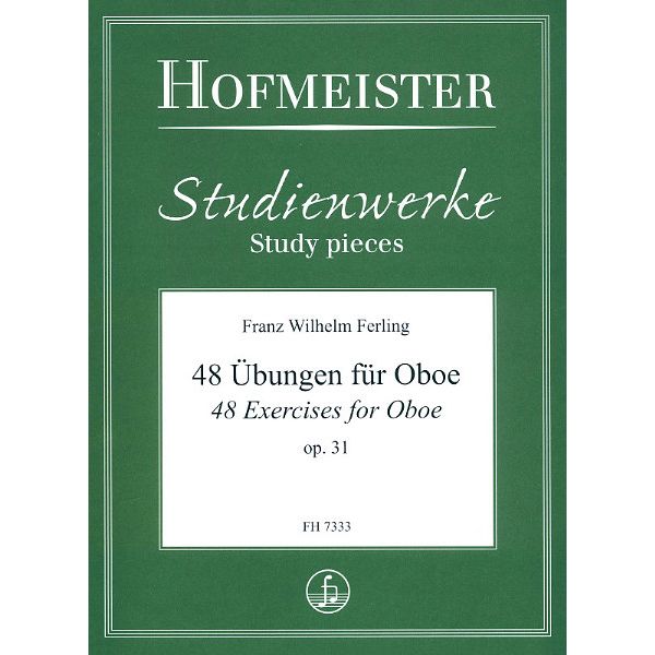 Friedrich Hofmeister Verlag Ferling 48 Übungen Oboe