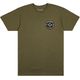 Fender Strat Anniv Badge Tee Olive S