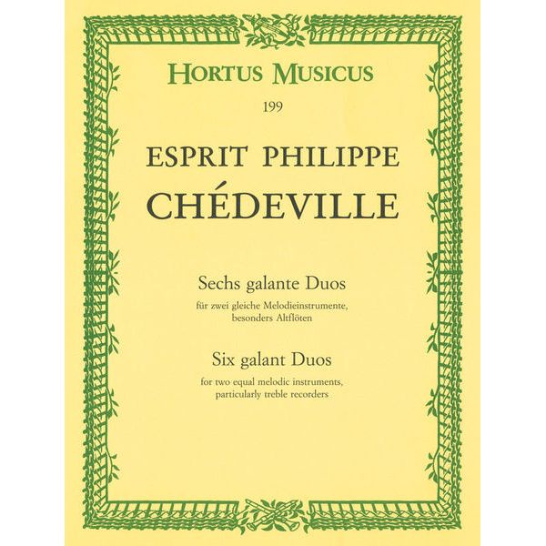Bärenreiter Chédeville Galante Duos Alt