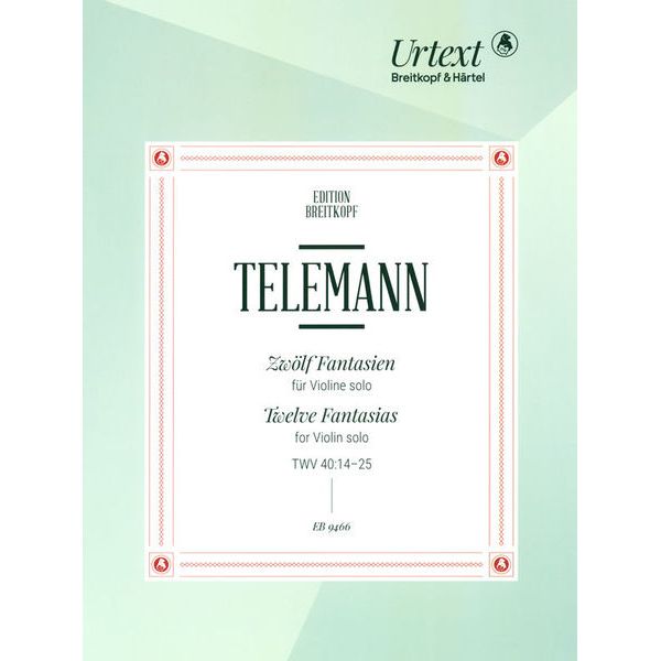 Breitkopf & Härtel Telemann Zwölf Fantasien