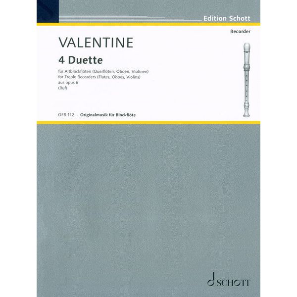 Schott Valentine 4 Duette op.6