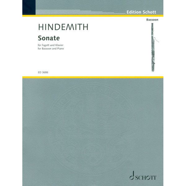 Schott Hindemith Sonate Fagott