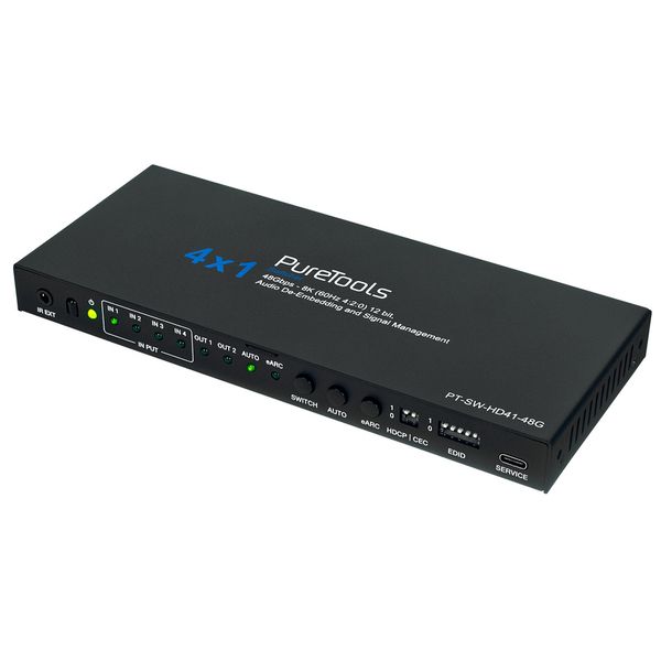 PureTools PT-SW-HD41-48G 4x1 HDMI Switch