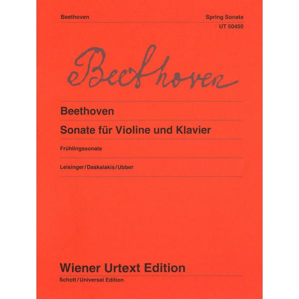 Wiener Urtext Edition Beethoven Frühlingssonate