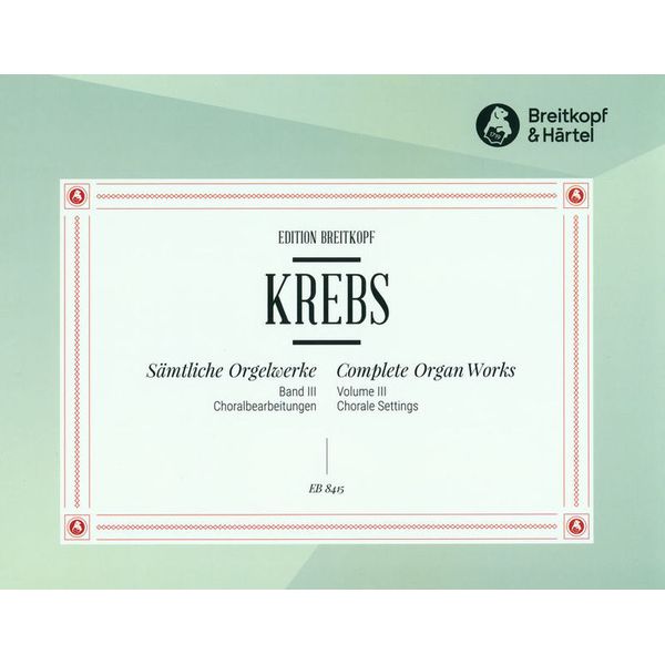 Breitkopf & Härtel Krebs Orgelwerke III