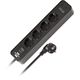 Brennenstuhl Ecolor 4-Way 1,5m USB sw