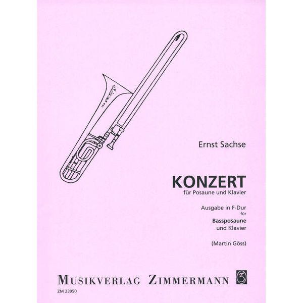Zimmermann Verlag Sachse Konzert Bassposaune