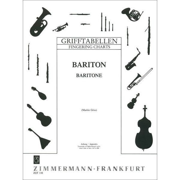 Zimmermann Verlag Grifftabelle Baritone