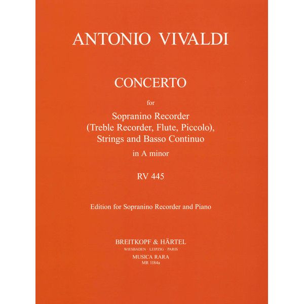 Breitkopf & Härtel Vivaldi Concerto RV 445