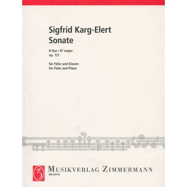 Zimmermann Verlag Karg-Elert Sonate op.121