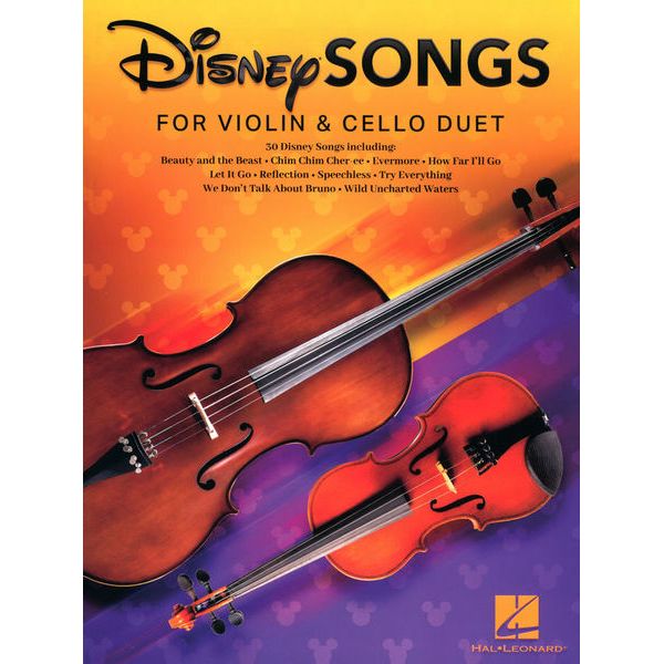 Hal Leonard Disney Songs Violin and Cello