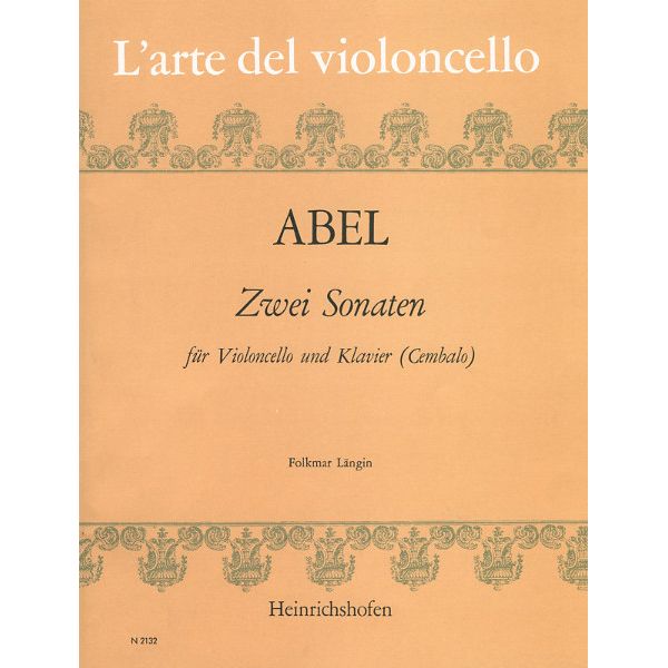 Heinrichshofen Verlag Abel 2 Sonaten Cello