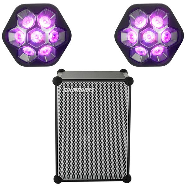 Soundboks 4 Metallic Grey Lightboks Set